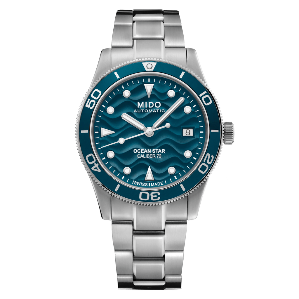 Mido Ocean Star 39mm Blue Special edition (1 Extra Strap)