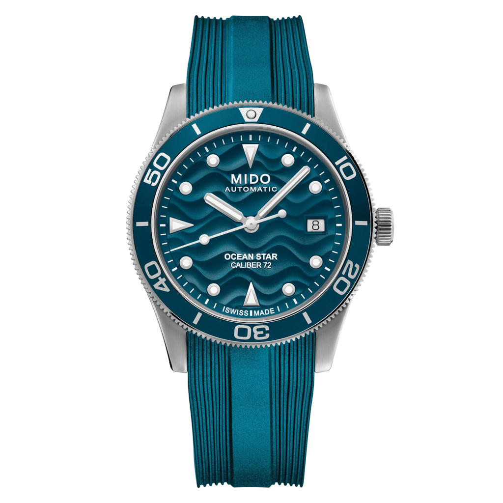 Mido Ocean Star 39mm Blue Special edition (1 Extra Strap)
