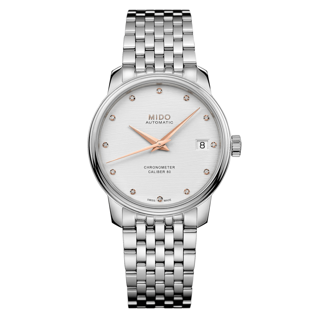 Mido Baroncelli Chronometer Silicon Lady on Bracelet -34mm