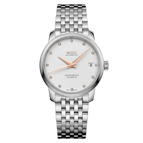 Mido Baroncelli Chronometer Silicon Lady on Bracelet -34mm