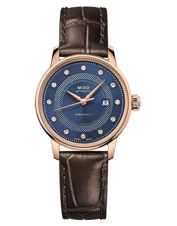 MIDO BARONCELLI SIGNATURE BLUE AUTOMATIC WOMEN S WATCH Wamada