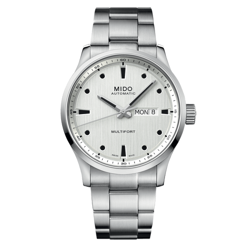 SPECIAL ORDER MIDO MULTIFORT M SILVER ON BRACELET
