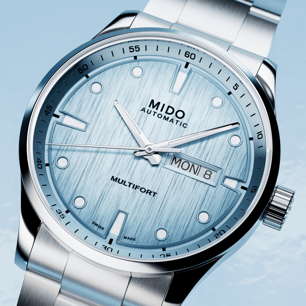 MIDO MULTIFORT M FREEZE ON BRACELET -ICE BLUE