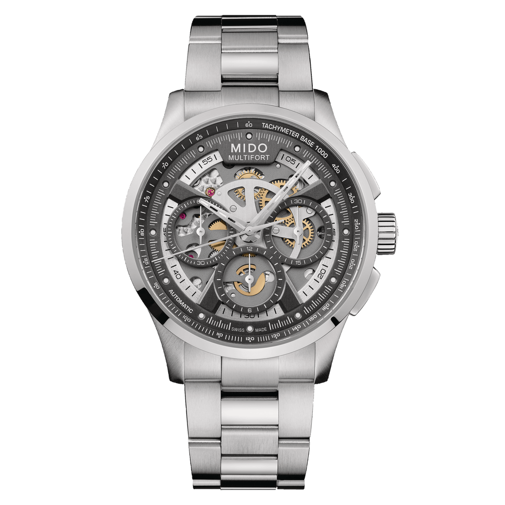 Mido Multifort Skeleton Chronograph on Bracelet