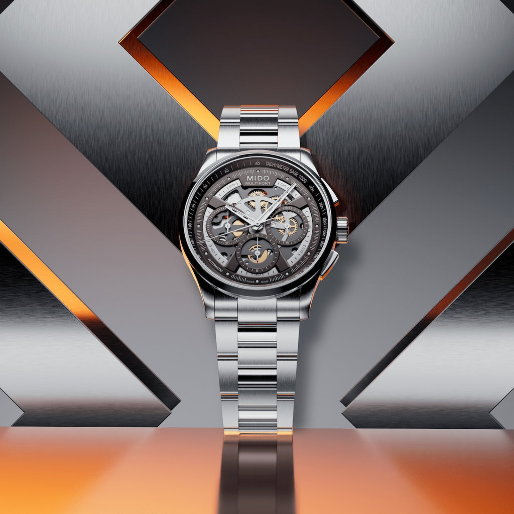Mido Multifort Skeleton Chronograph on Bracelet