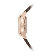 Load image into Gallery viewer, Mido Baroncelli Lady Twenty Five Rhodium Dial with Diamond on brown leather strap