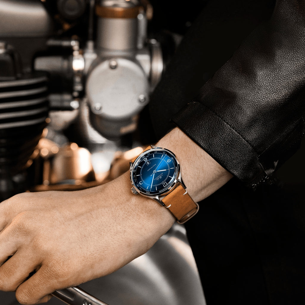 MIDO Multifort Patrimony Blue on Leather