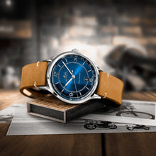 Load image into Gallery viewer, MIDO Multifort Patrimony Blue on Leather