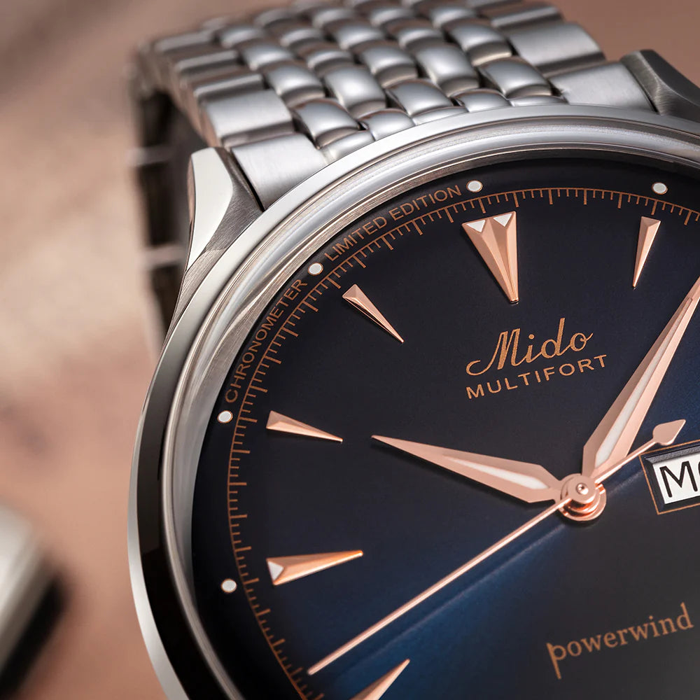 MIDO MULTIFORT POWERWIND CHRONOMETER AUTOMATIC WATCH LIMITED EDITION
