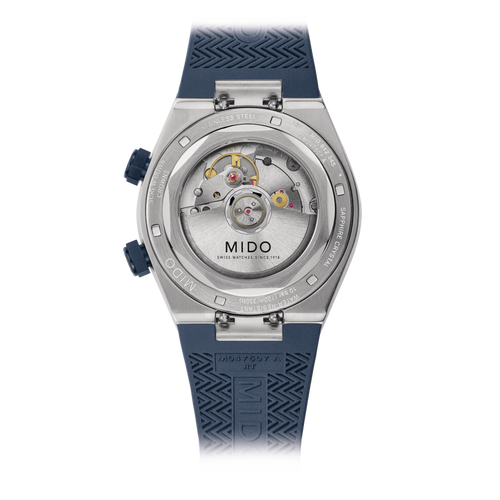 MIDO MULTIFORT 8 Two Crowns Blue Dial on Rubber
