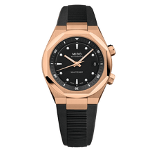 Load image into Gallery viewer, MIDO MULTIFORT 8 Two Crowns RG PVD on Rubber Strap
