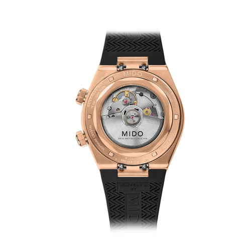 MIDO MULTIFORT 8 Two Crowns RG PVD on Rubber Strap