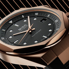 Load image into Gallery viewer, MIDO MULTIFORT 8 Two Crowns RG PVD on Rubber Strap