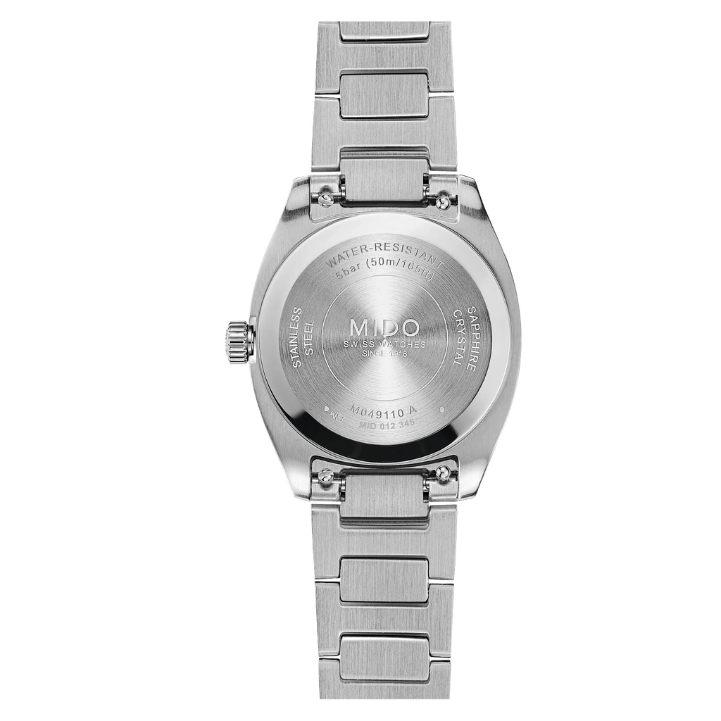 MIDO MULTIFORT TV 28mm QUARTZ GREEN ON BRACELET