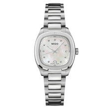 Load image into Gallery viewer, MIDO MULTIFORT TV 28mm QUARTZ WHITE MOP ON BRACELET
