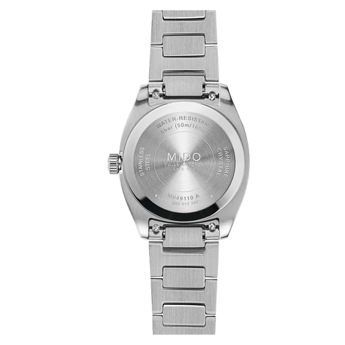MIDO MULTIFORT TV 28mm QUARTZ WHITE MOP ON BRACELET