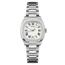 Load image into Gallery viewer, MIDO MULTIFORT TV 28mm QUARTZ WHITE ROMAN ON BRACELET