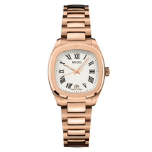 Load image into Gallery viewer, MIDO MULTIFORT TV 28mm RG PVD QUARTZ WHITE ROMAN ON BRACELET