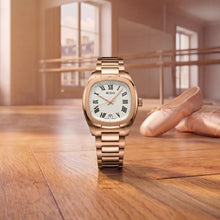 Load image into Gallery viewer, MIDO MULTIFORT TV 28mm RG PVD QUARTZ WHITE ROMAN ON BRACELET