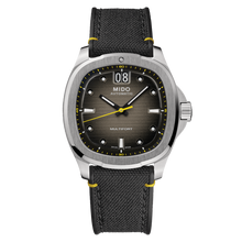 Load image into Gallery viewer, MIDO MULTIFORT TV BIG DATE STEEL GREY GRADIENT FABRIC STRAP