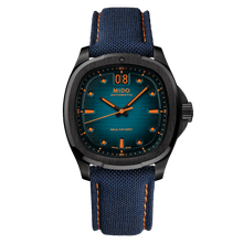 Load image into Gallery viewer, MIDO MULTIFORT TV BIG DATE PVD BLUE GRADIENT FABRIC STRAP