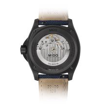 Load image into Gallery viewer, MIDO MULTIFORT TV BIG DATE PVD BLUE GRADIENT FABRIC STRAP