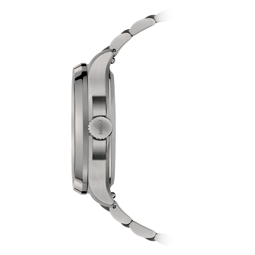 MIDO MULTIFORT TV BIG DATE TITANIUM GREY DIAL ON BRACELET