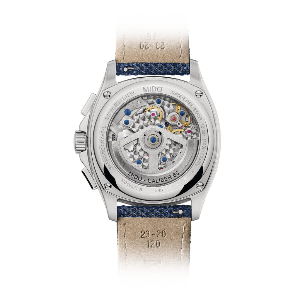 MIDO MULTIFORT TV CHRONOGRAPH BLUE -SPECIAL EDITION WITH 1 EXTRA STRAP