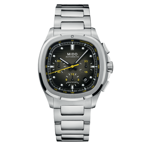 MIDO MULTIFORT TV CHRONOGRAPH Grey -SPECIAL EDITION WITH 1 EXTRA STRAP