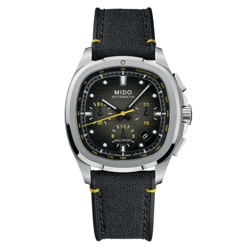 MIDO MULTIFORT TV CHRONOGRAPH Grey -SPECIAL EDITION WITH 1 EXTRA STRAP