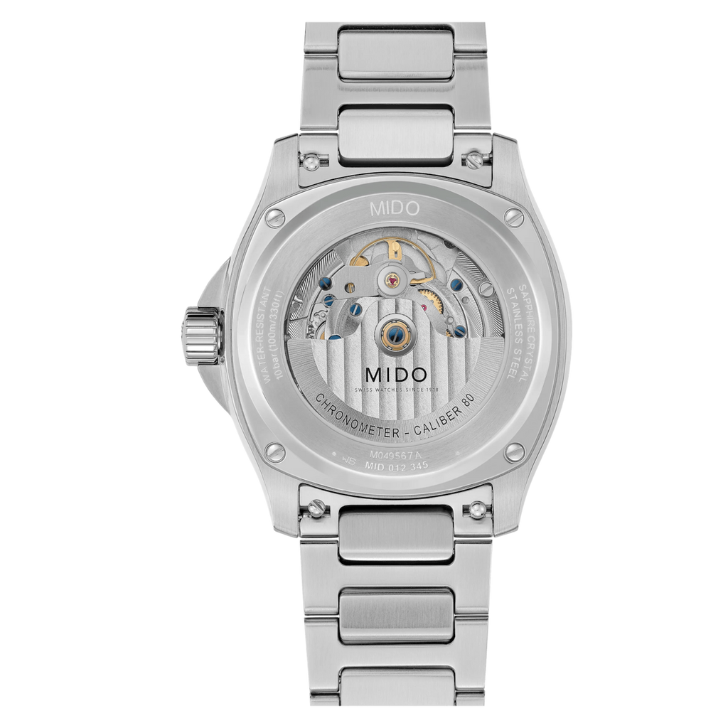 MIDO MULTIFORT TV BIG DATE CHRONOMETER BLUE ON BRACELET