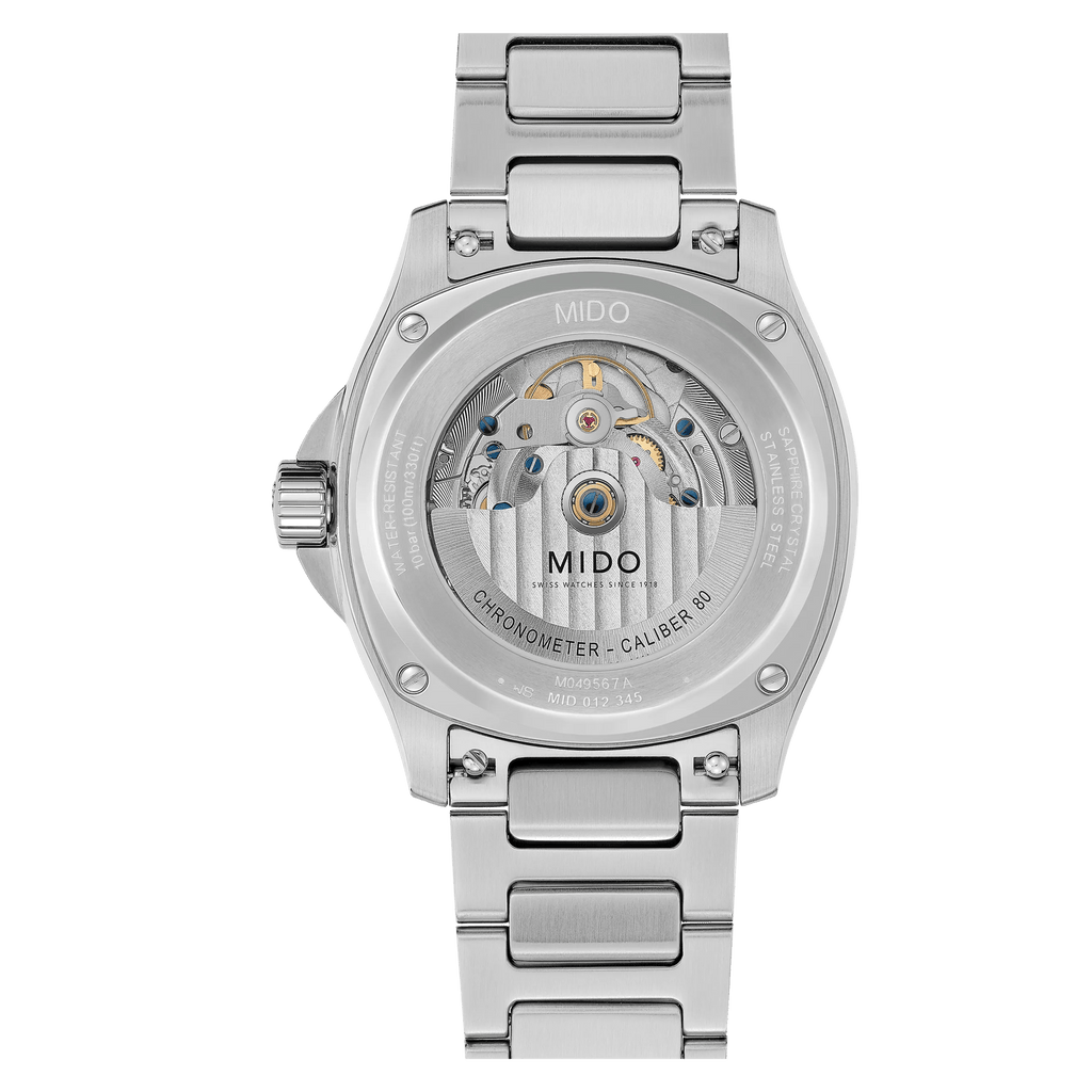 MIDO MULTIFORT TV BIG DATE CHRONOMETER BLACK ON BRACELET