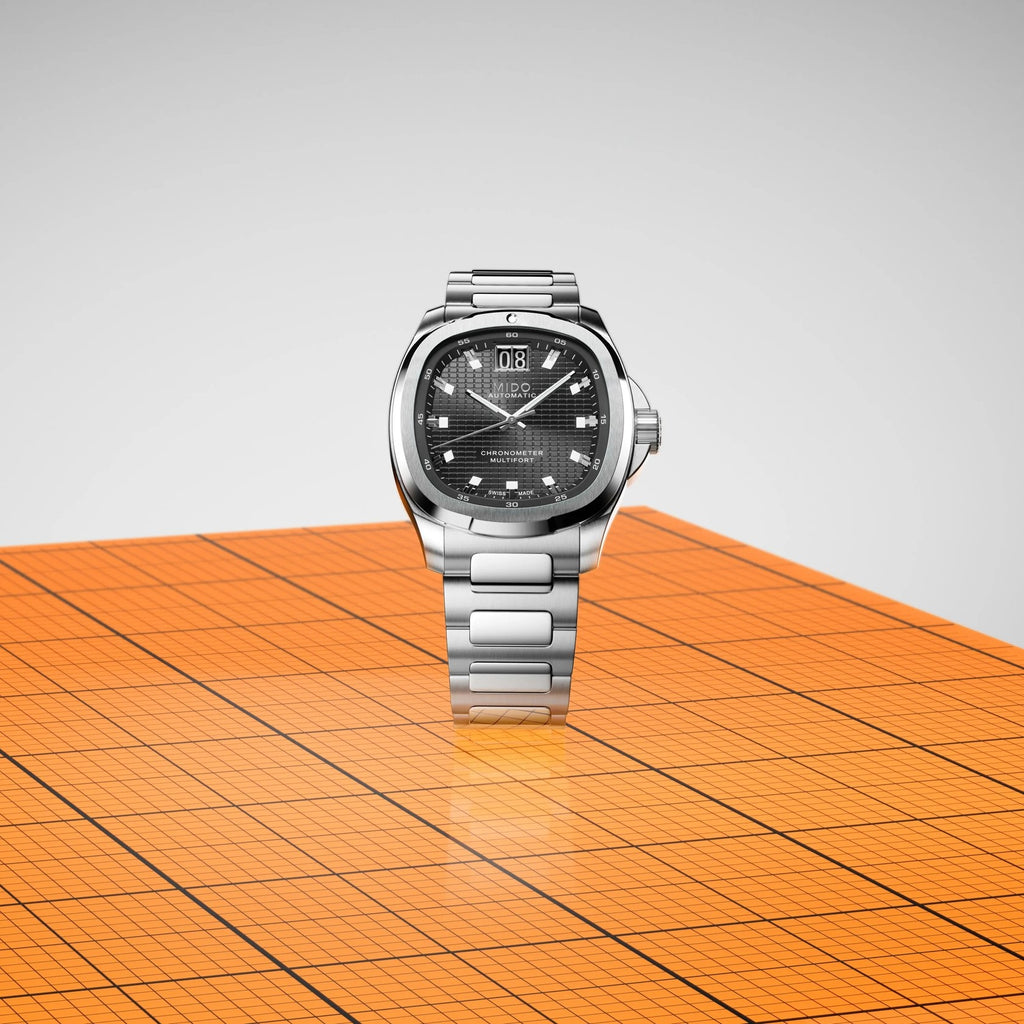MIDO MULTIFORT TV BIG DATE CHRONOMETER BLACK ON BRACELET