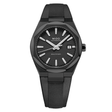 Load image into Gallery viewer, MIDO MULTIFORT 8 One Crown Black Dial Black PVD on Rubber Strap