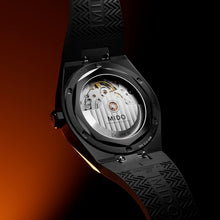 Load image into Gallery viewer, MIDO MULTIFORT 8 One Crown Black Dial Black PVD on Rubber Strap