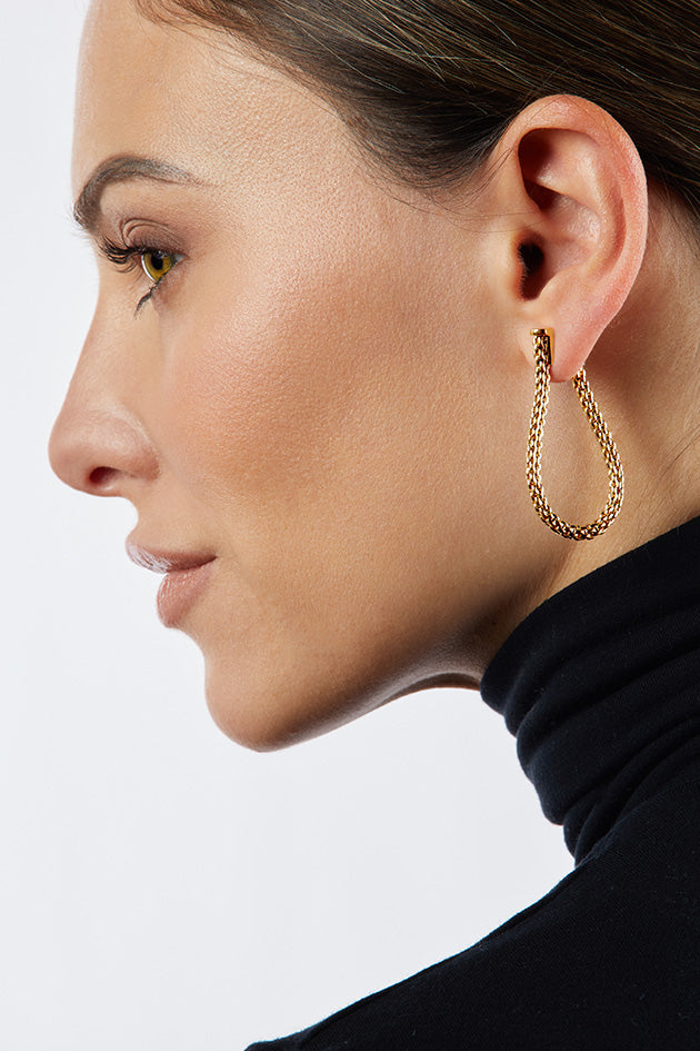 Fope Essentials Yellow and White Gold Earrings