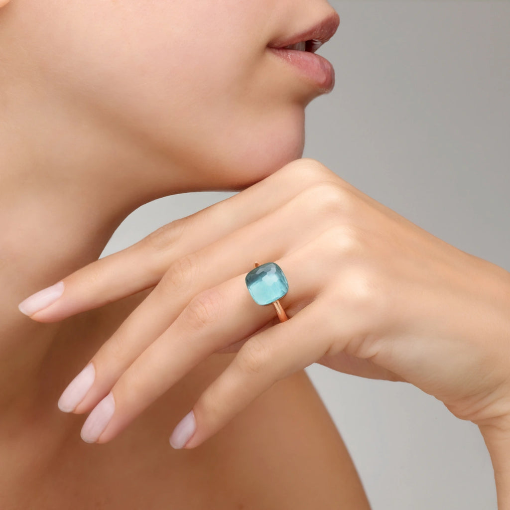 Pomellato Nudo Maxi Ring -Sky Blue Topaz