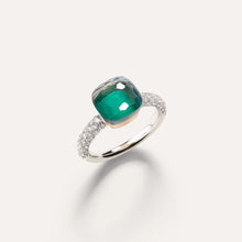 Load image into Gallery viewer, Pomellato Nudo Classic Ring -Sky Blue Topaz &amp; Agate with diamonds