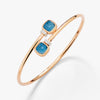 Pomellato Nudo Mini Bangle -London Blue Topazes with diamonds