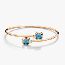 Load image into Gallery viewer, Pomellato Nudo Mini Bangle -London Blue Topazes with diamonds