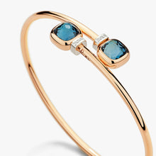 Load image into Gallery viewer, Pomellato Nudo Mini Bangle -London Blue Topazes with diamonds