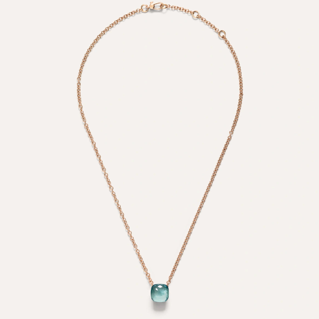 Pomellato Nudo Petit Necklace with Pendant -Sky Blue Topaz