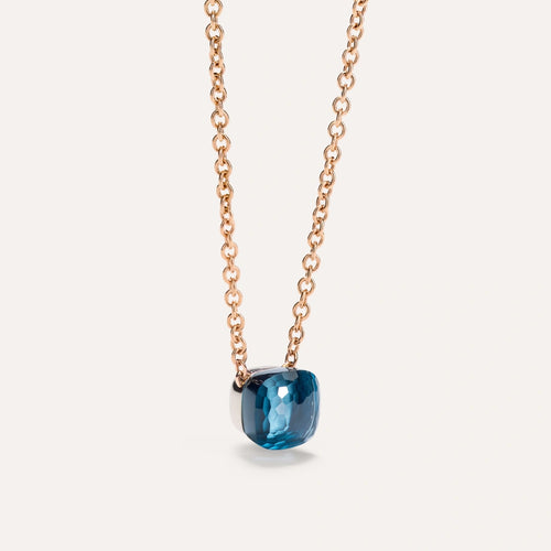 Pomellato Nudo Petit Necklace with Pendant -London Blue Topaz