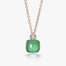Load image into Gallery viewer, Pomellato Nudo Classic Necklace with Pendant -Prasiolite &amp; Green Agate with diamonds