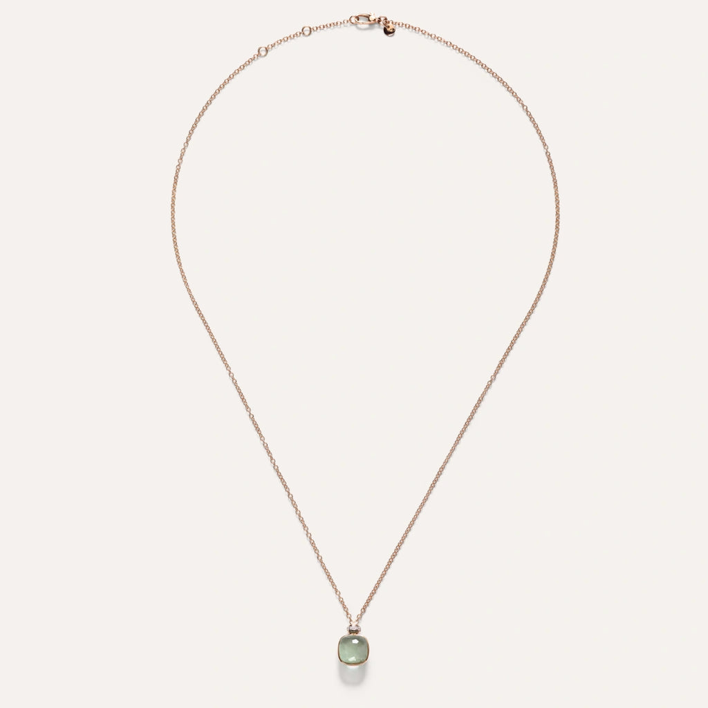 Pomellato Nudo Classic Necklace with Pendant -Prasiolite with diamonds