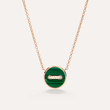 Load image into Gallery viewer, Pomellato Pom Pom Dot Necklace with Malachite pendant