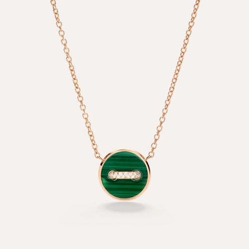 Pomellato Pom Pom Dot Necklace with Malachite pendant