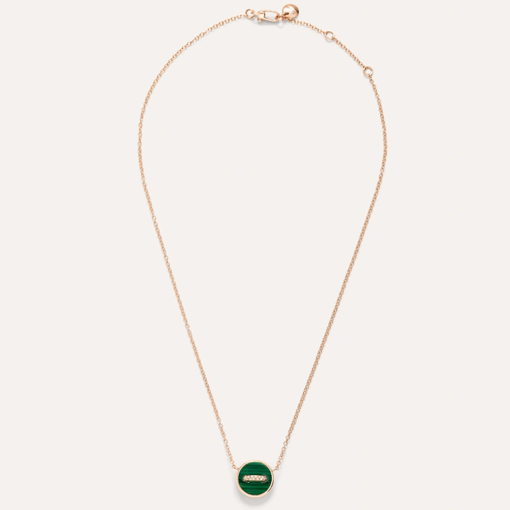 Pomellato Pom Pom Dot Necklace with Malachite pendant