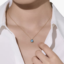 Load image into Gallery viewer, Pomellato Nudo Mini Necklace with Pendant-London Blue Topaz with diamonds