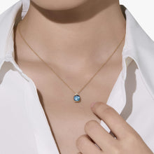 Load image into Gallery viewer, Pomellato Nudo Mini Necklace with Pendant-London Blue Topaz with diamonds